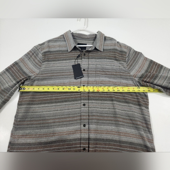 Rails Mens XXL Seaweed Moss Stripe Flannel Runson Button Down Shirt NWT - Picture 6 of 8